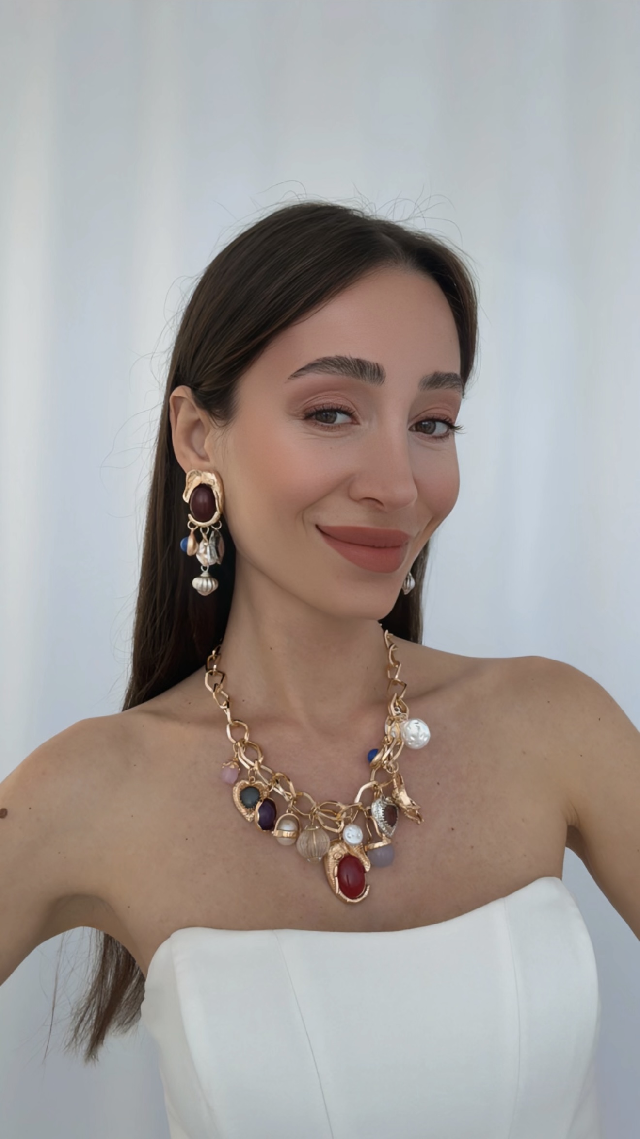 ZR CHARM KOLYE VE KÜPE SET